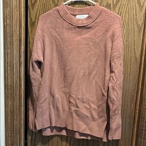 Abercrombie & Fitch Pink Cowl Neck Sweater Lightweight Knit